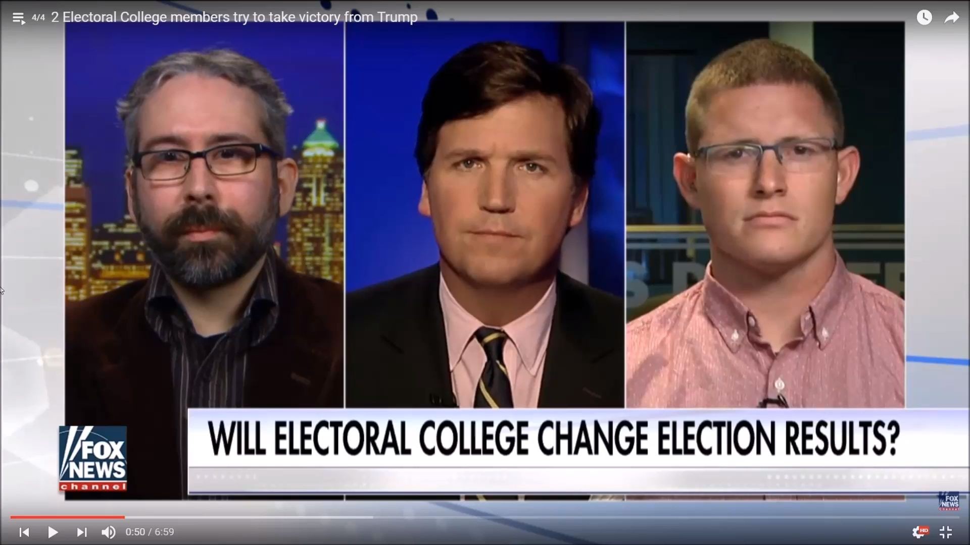 Body Language – Tucker Carlson – Electors Flip Flop campaign