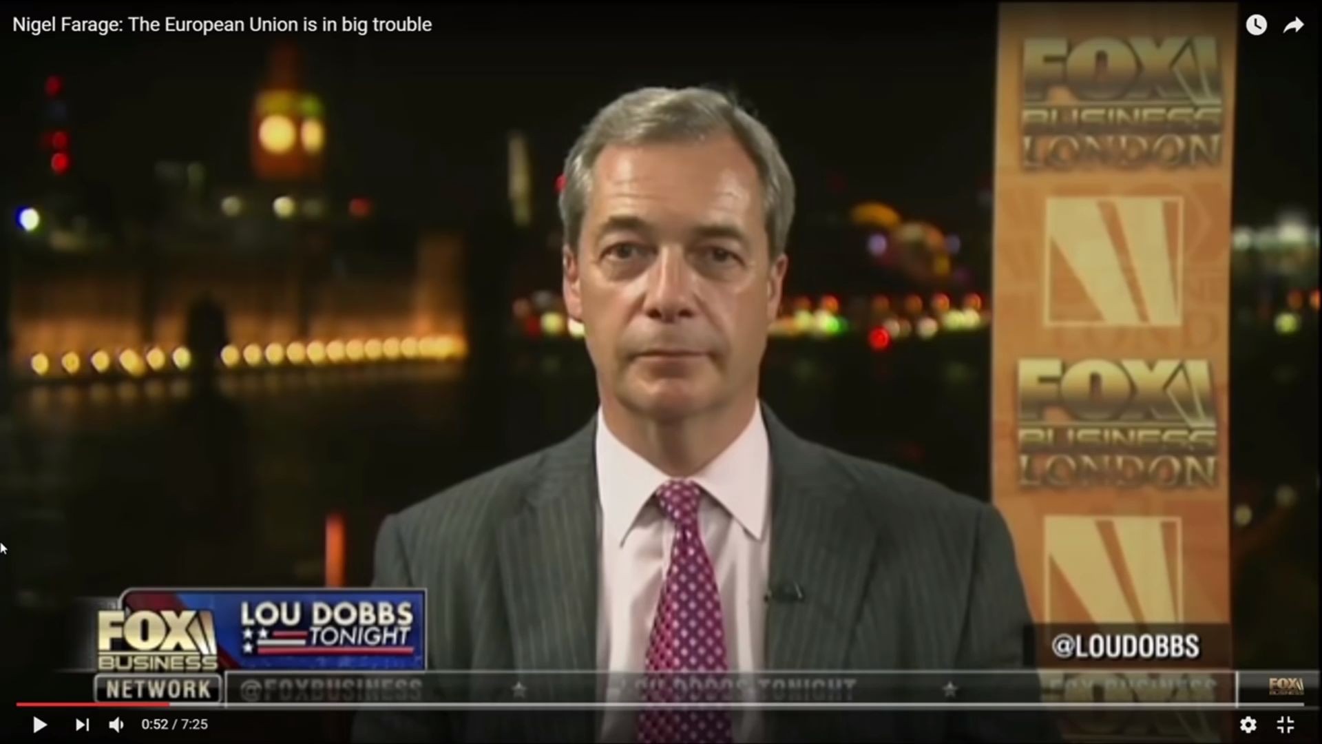 Body Language – Nigel Farage – European Union In Trouble
