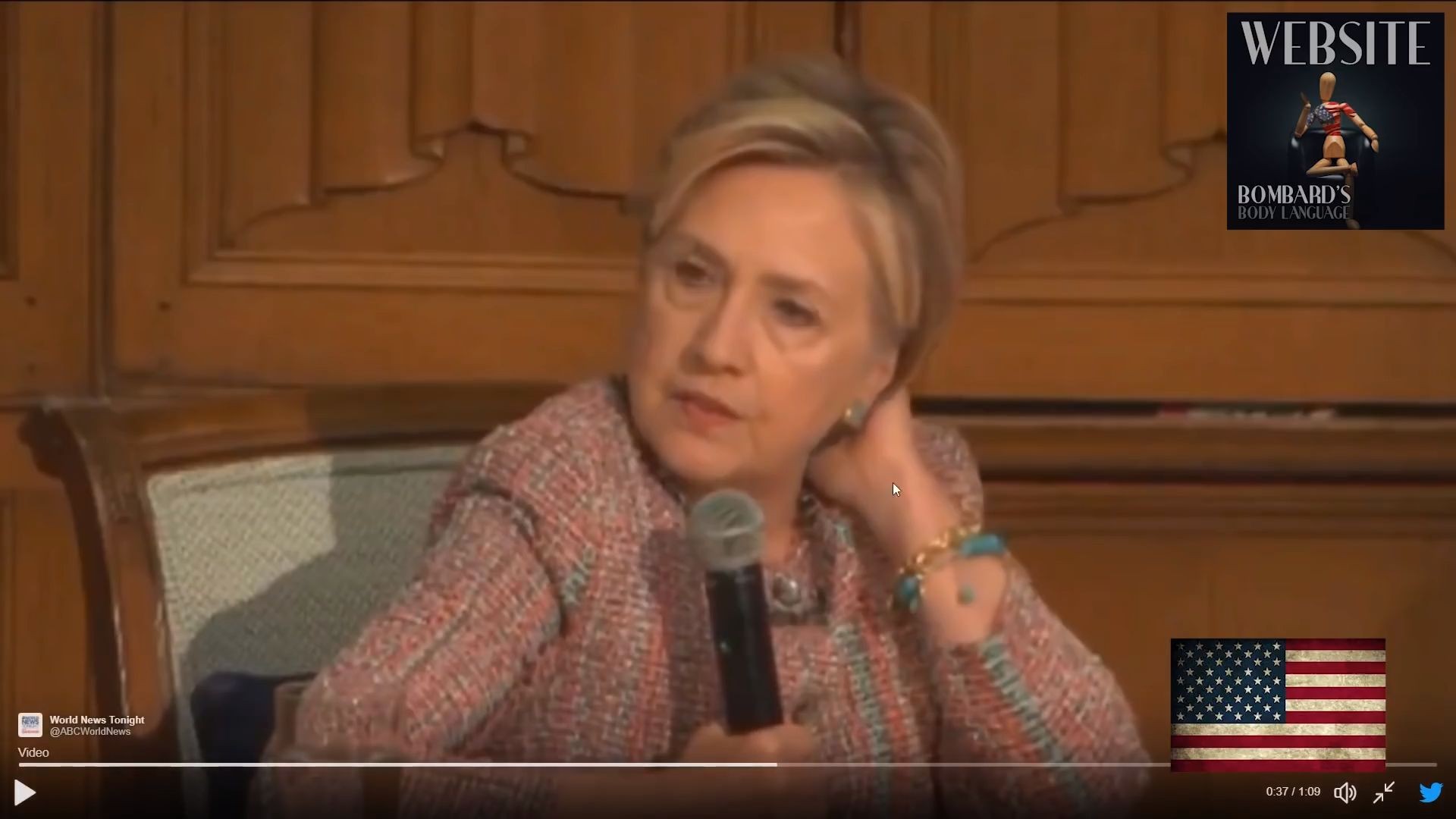 Body Language – The Clinton Fall – Hillary looking worried