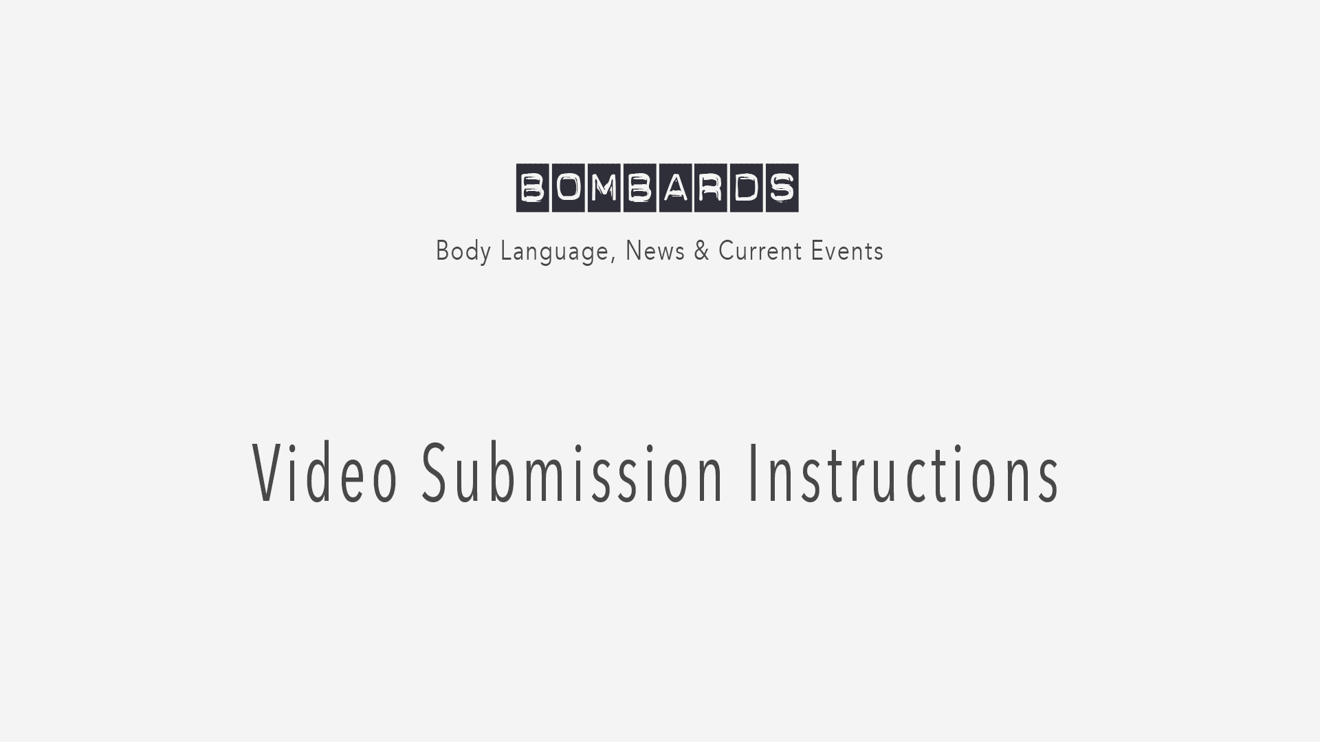 Body Language Video Submission