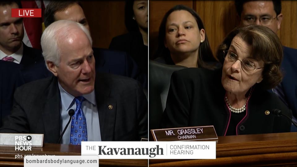 Body Language - Dianne Feinstein Kavanaugh Hearing