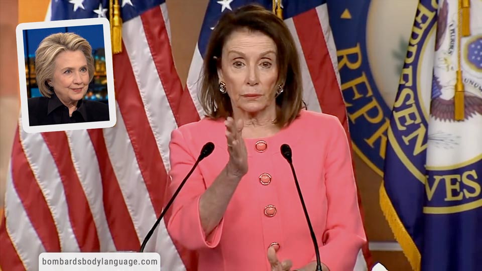 Body Language – Pelosi & Clinton On Barr