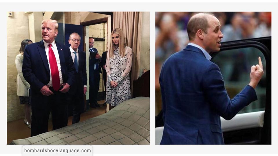 Body Language – Pictures of Trump, Ivanka & Prince William