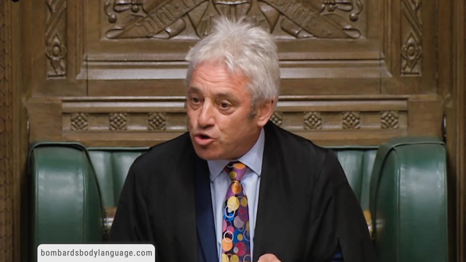 Body Language – John Bercow Resignation As Speaker