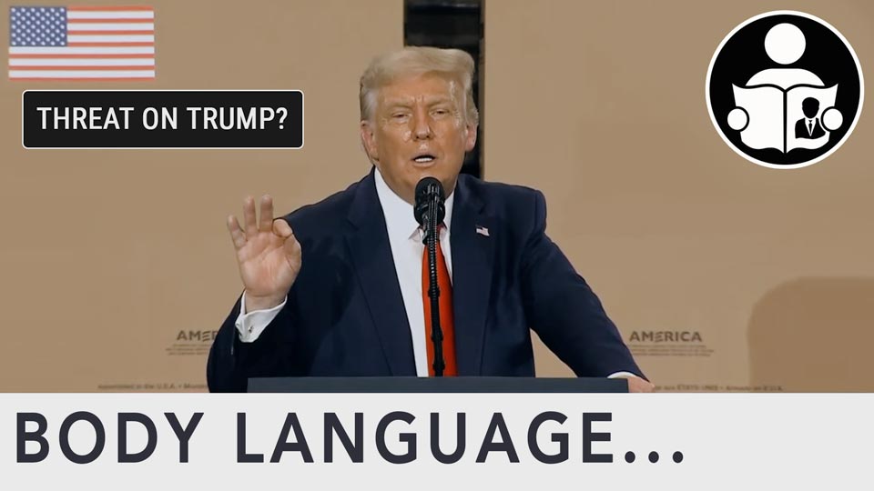 Body Language – Trump “Last time you see me for a while”