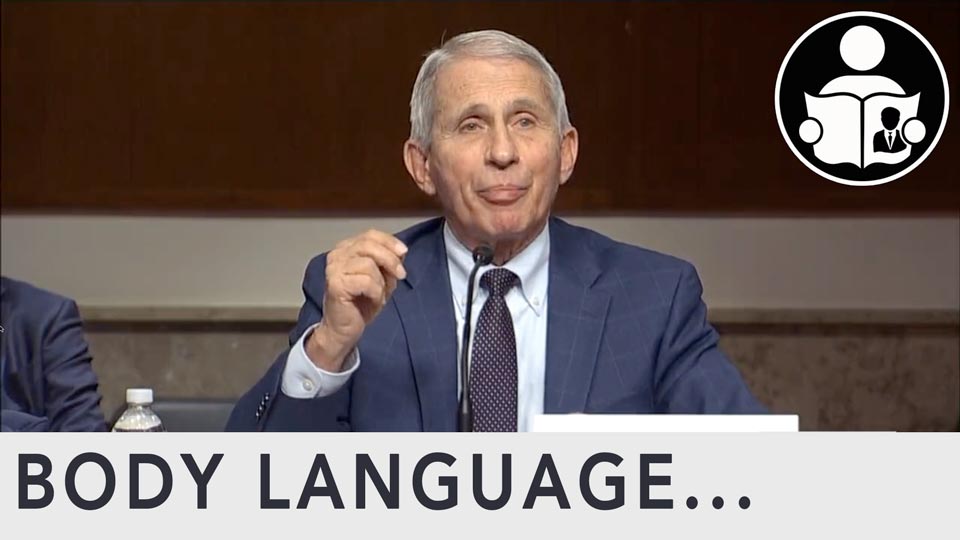 Body Language - Dr. Rand Paul Vs Dr. Anthony Fauci, Gain of function research