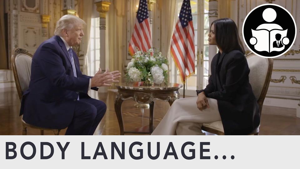 Body Language - President Trump and Candace Owens