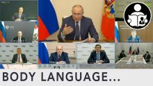Body Language – Putin demanding gas for rubles