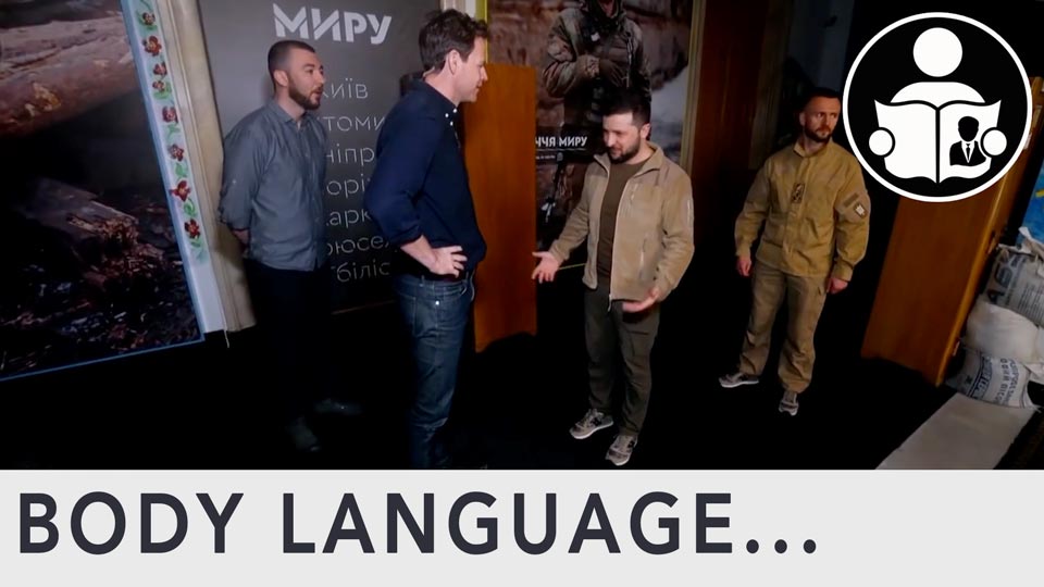 Body Language - Volodymyr Zelensky on 60 Minutes