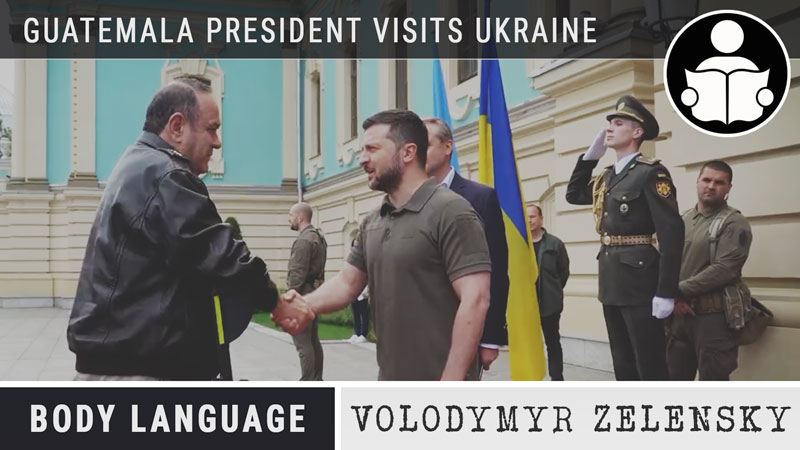 Body Language – Guatemala President Visits Ukraine