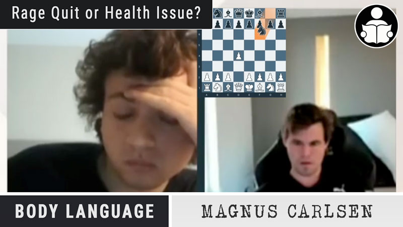 Chess Champion Magnus Carlsen, Rage Quit or Medical Episode?