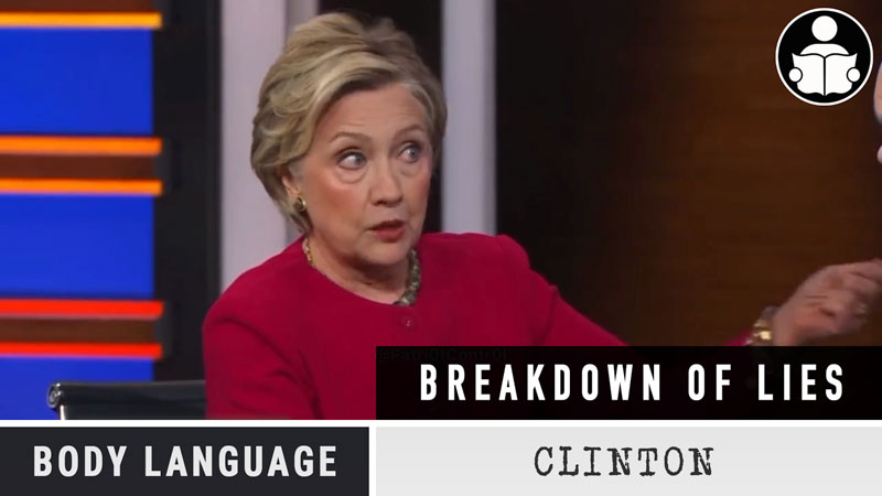 Body Language – Clinton Trump lies breakdown