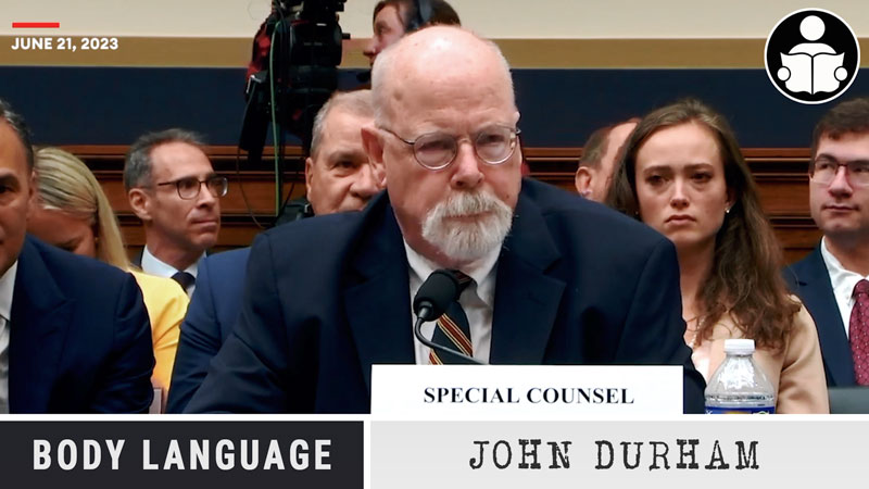 Body Language – John Durham present, justice absent