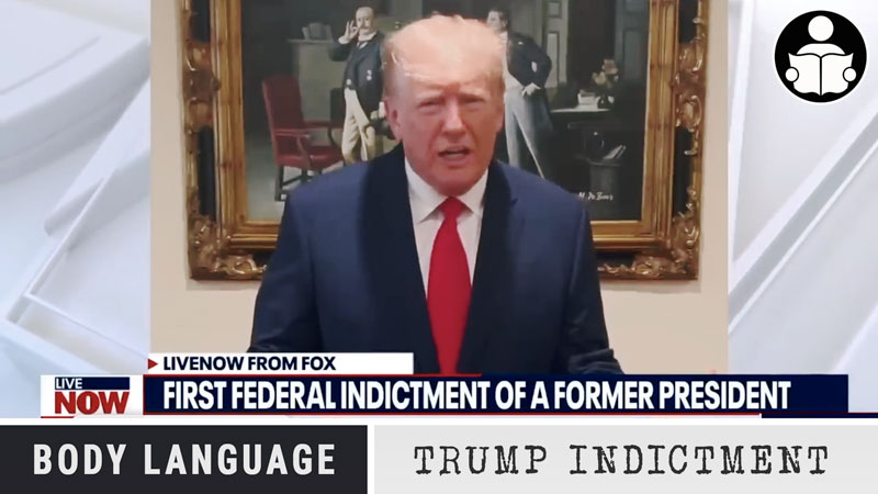 Body Language – Trump response to indictment hoax