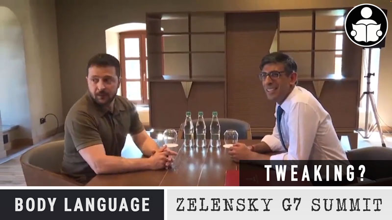 Body Language – Zelensky’s odd behavior at G7 Summit