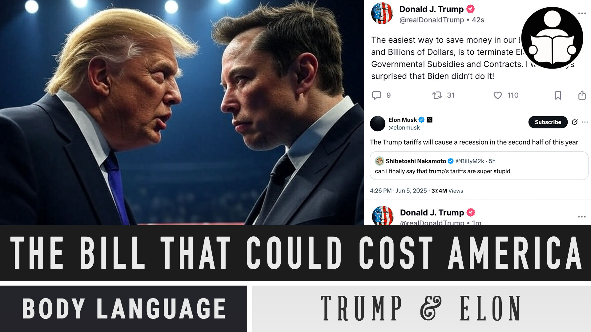 Body Language - President Trump & Elon Musk